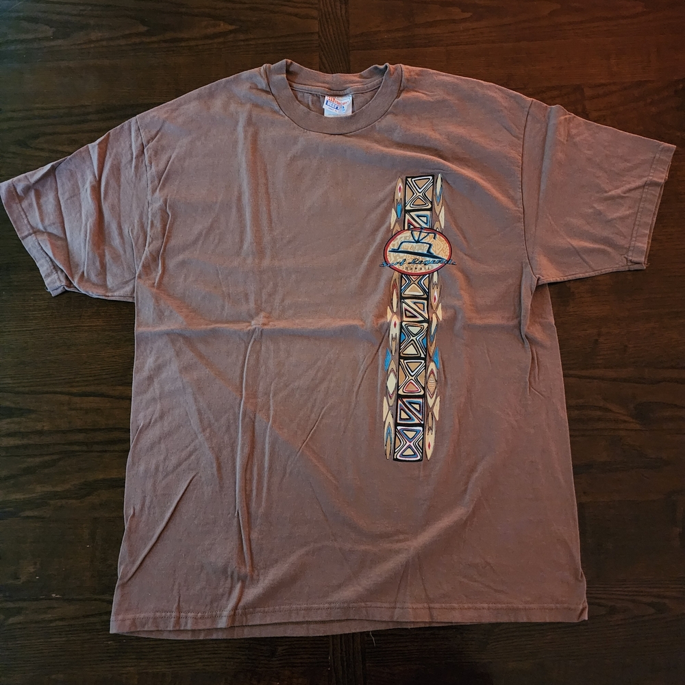 Men's Brown Graphic T-Shirt